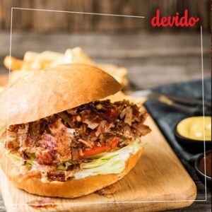 Fast food Θεσσαλονίκη, σουβλατζίδικο Θεσσαλονίκη, ψητοπωλείο Θεσσαλονίκη, σουβλάκια Θεσσαλονίκη, burger Θεσσαλονίκη, ποικιλίες κρεατικών Θεσσαλονίκη, ψητά κρέατα Θεσσαλονίκη, Devido 