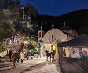 Ιερά Μονή Λουτράκι, μοναστήρι Λουτράκι, ιερός ναός Λουτράκι, εκκλησία Λουτράκι, χώρος προσευχής Λουτράκι, εκκλησιαστικές λειτουργίες Λουτράκι, Οσίου Παταπίου 