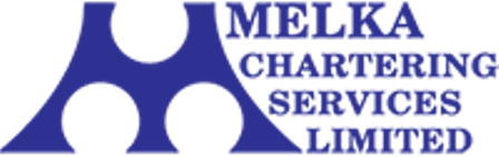 Melka Chartering Services Limited logo with a blue abstract emblem and the company name.